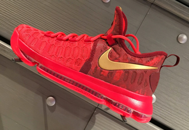 Nike KD 9 Chinese Red Basketball Shoes - Click Image to Close